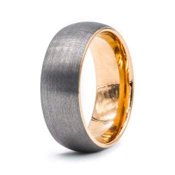 The West Coast Tungsten+Gold Men's Wedding Bands